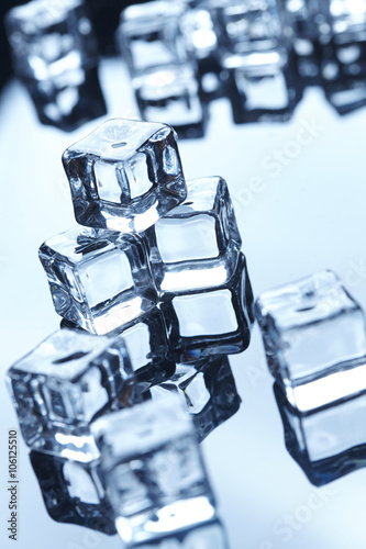 Fotografie wet ice cubes