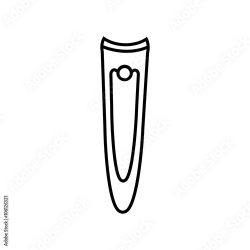 manicure nippers thin line icon