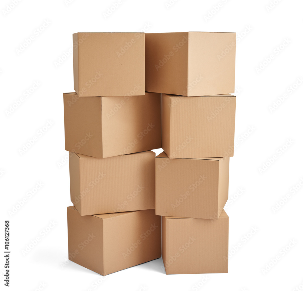 box package delivery cardboard carton stack box package delivery cardboard carton stack