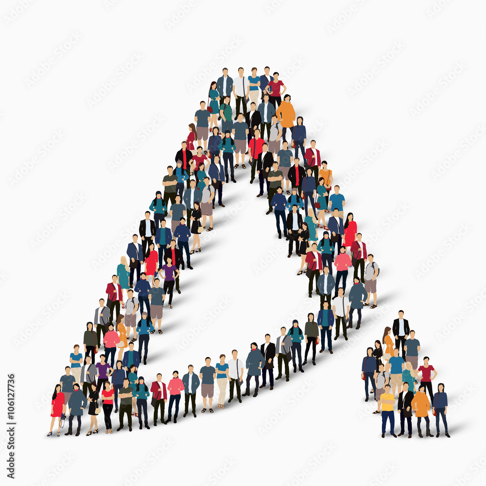 abstract business symbol people abstract business symbol people