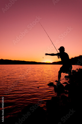 Fishing at Sunset © equigini