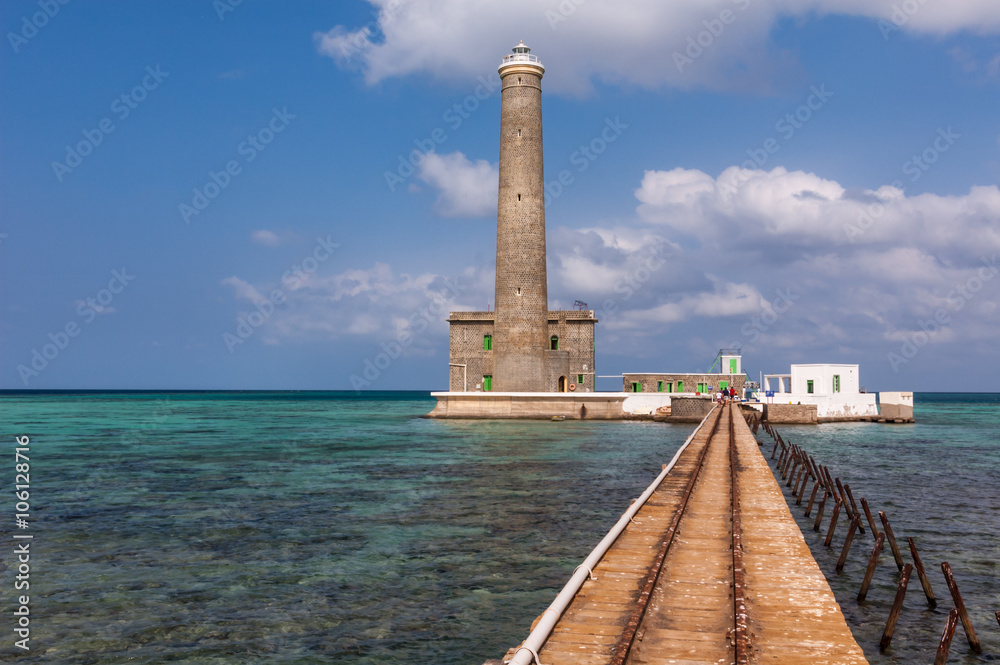 Fototapeta premium Sanganeb lighthouse Red Sea