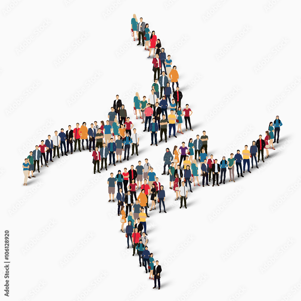 abstract business symbol people abstract business symbol people