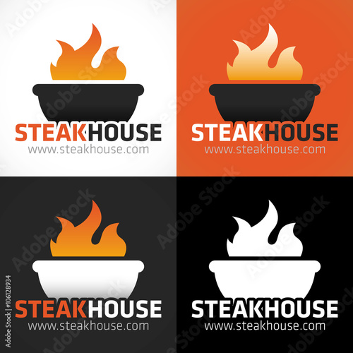 logo grillade barbecue restaurant