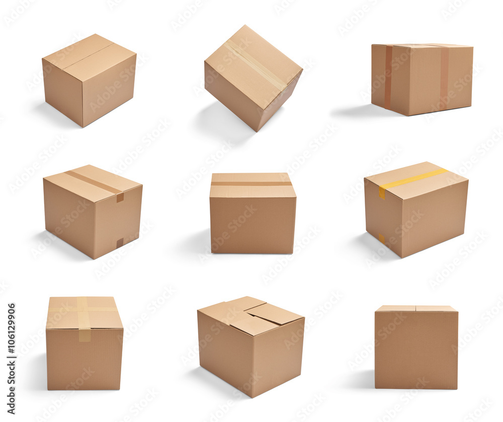 box package delivery cardboard carton