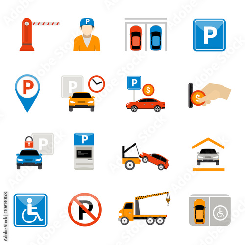 Parking Icons Set