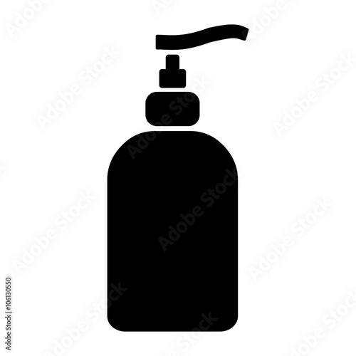 soap bottle black simple icon photo