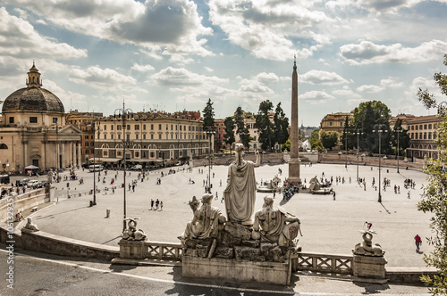 Piazza del Popolo in Rome photo