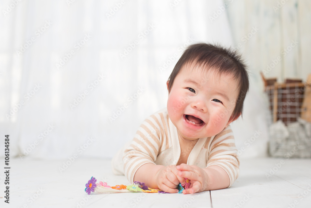 笑顔の赤ちゃん 笑顔の赤ちゃん