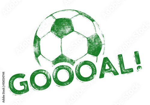 Soccer Ball / Football - GOOOAL - Grunge Look
