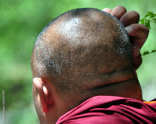 Fotobehang Tibet - Buddhistischer Mönch