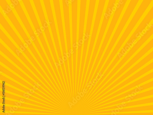 Yellow abstract sun rays. Eps 10.