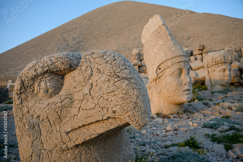 Ptah and other statues on Mount Nemrut photo