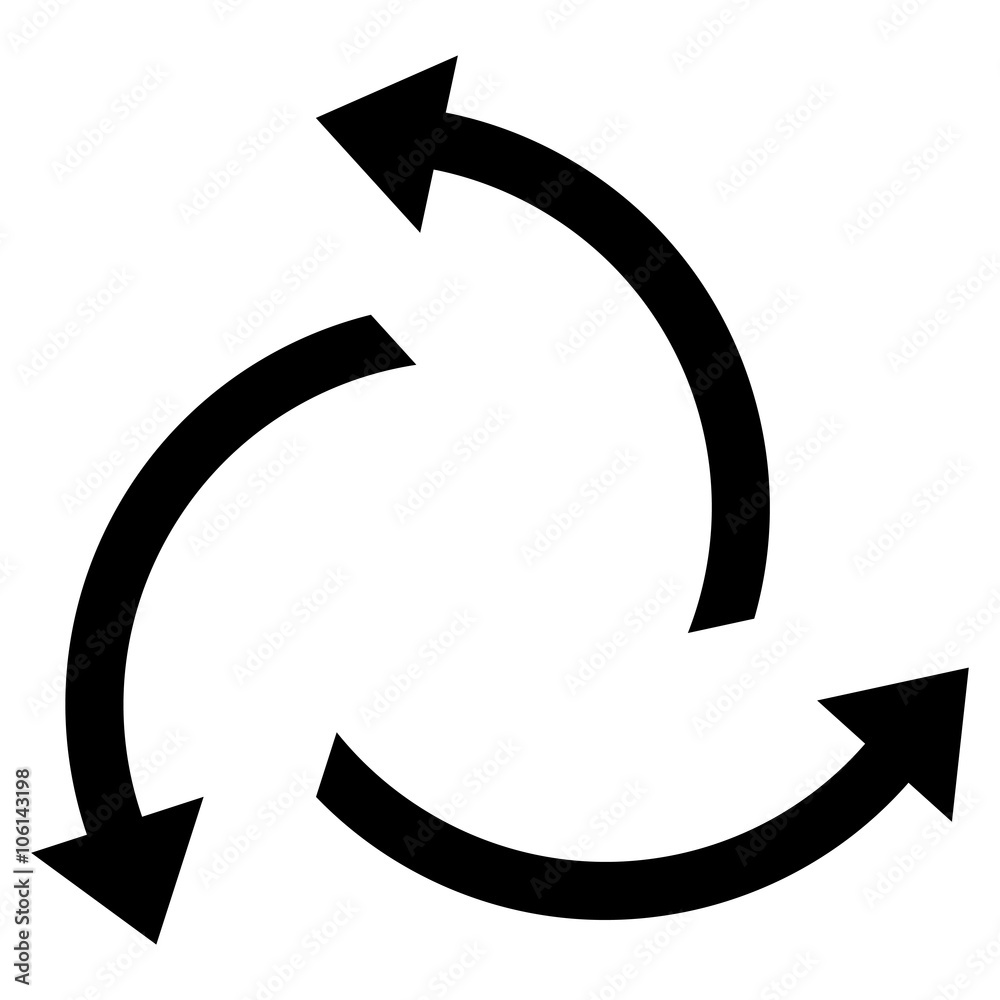 Centrifugal Arrows vector icon. Style is flat icon symbol, black color, white background. Centrifugal Arrows vector icon. Style is flat icon symbol, black color, white background.