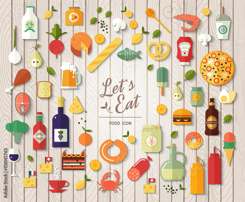 Food icon set
