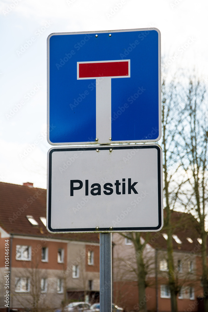 Schild 95 - Plastik