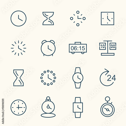 Time line icons