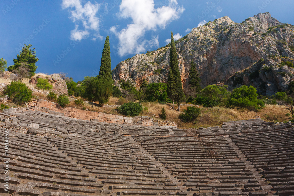 Ruins of the ancient Greek city of Delphi (Delfi), Greece Ruins of the ancient Greek city of Delphi (Delfi), Greece