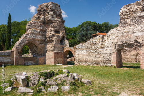 Ruins of the Roman baths in Varna, Bulgaria