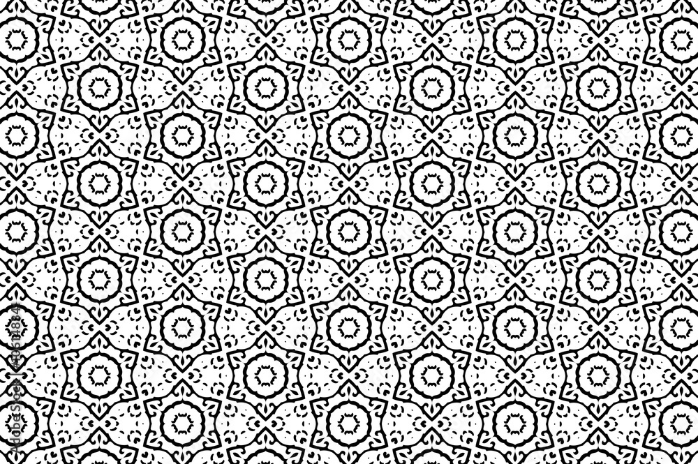 Ornament with black and white patterns. 5
