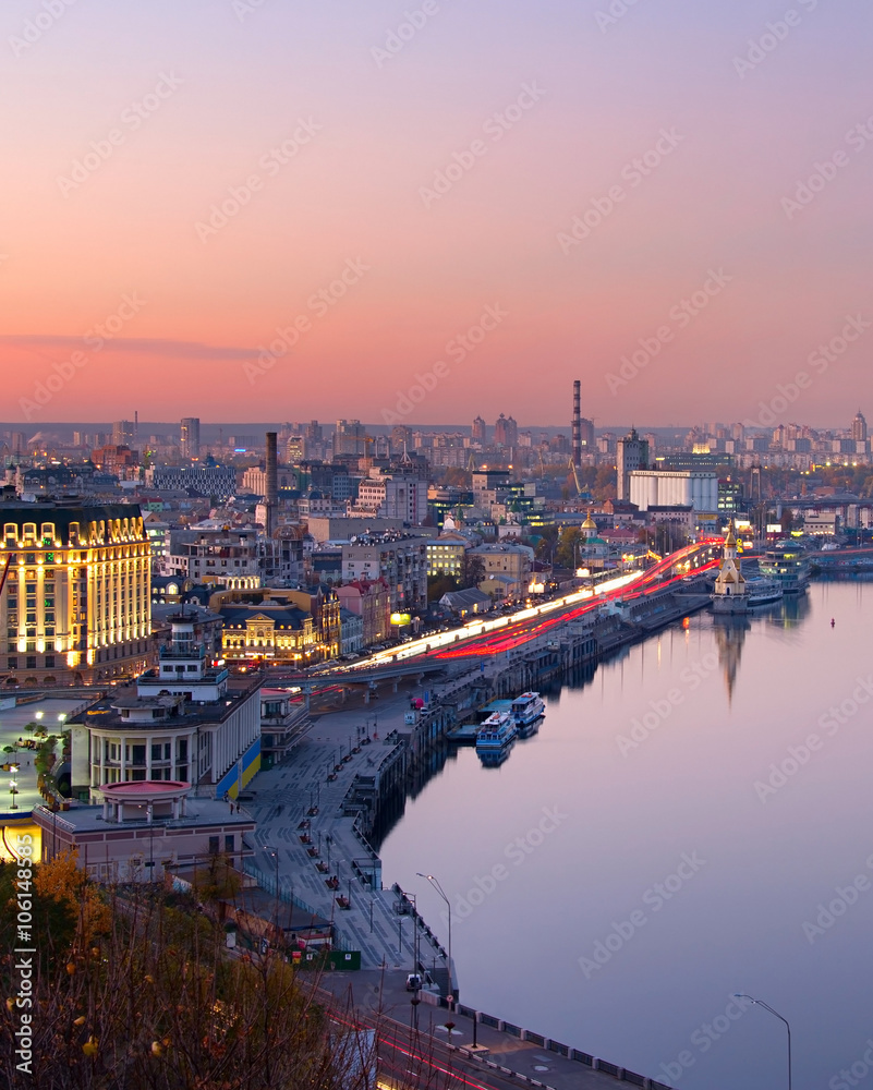Kiev aerial view, Ukraine
