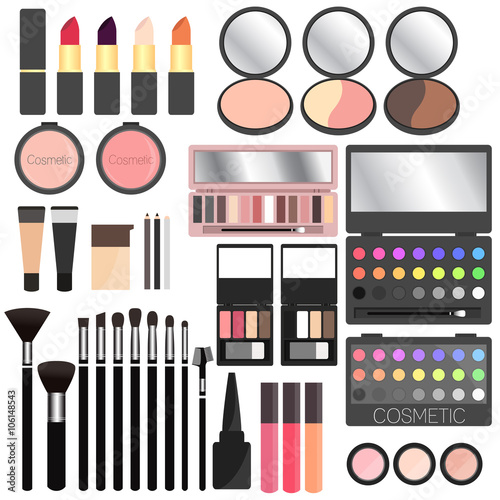 Makeup cosmetics Item set