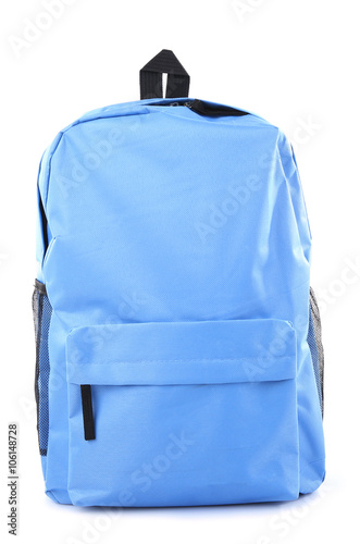 School backpack, isolated on white