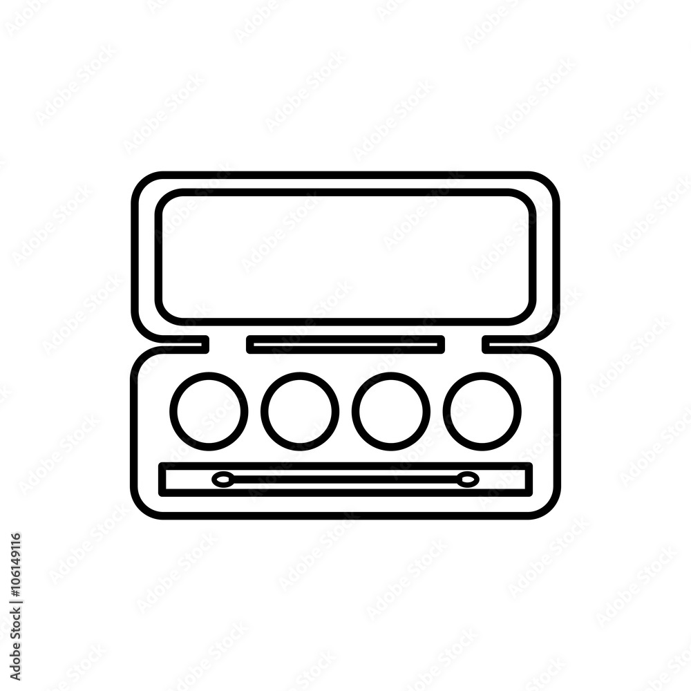 eyeshadow thin line icon eyeshadow thin line icon