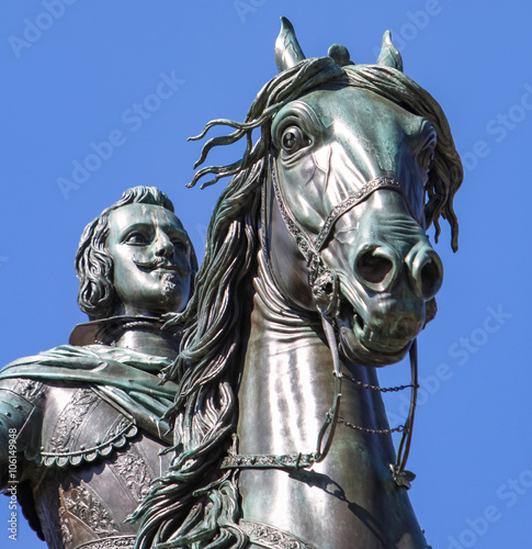 Monument of Felipe IV in Madrid