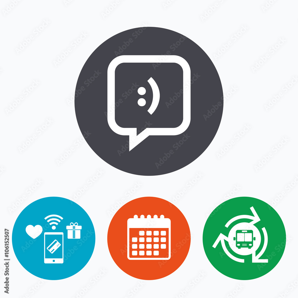 Chat sign icon. Speech bubble symbol. Chat sign icon. Speech bubble symbol.