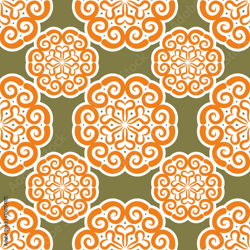 Kyrgyz pattern. Traditional national pattern of Kyrgyzstan. Text photo