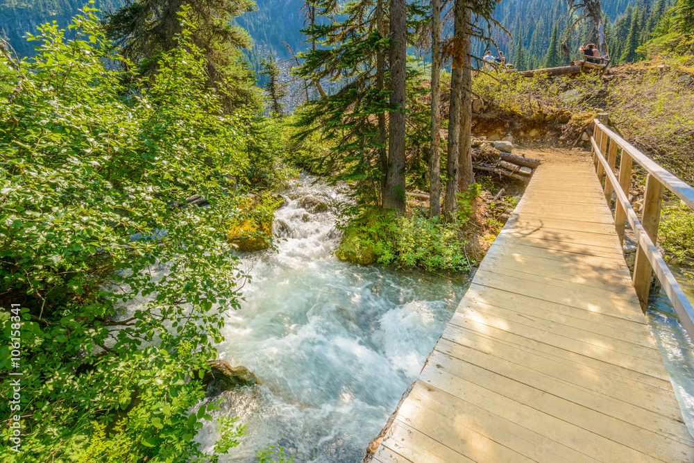 Fototapeta premium Majestic mountain river in Canada.