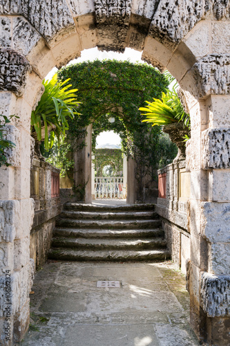 Gardens of Villa Vizcaya in Coconut Grove in Miami, Florida, USA photo