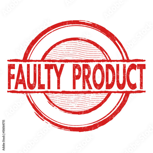 Faulty product stamp