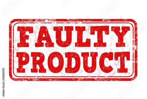 Faulty product stamp