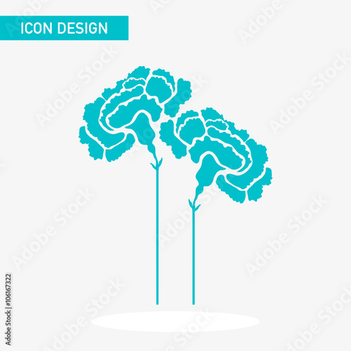 Flower flat icon vector design
