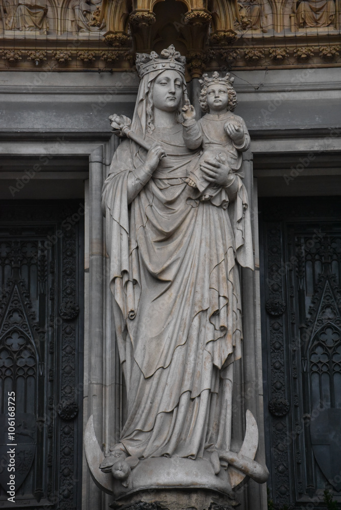 Statue of Virgin Mary Statue, Cologne Cathedral; Germany