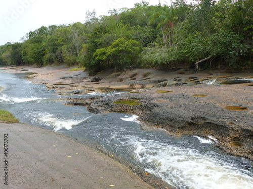 Presidente Figueiredo on 3 February 2016. Now in the dry season almost dried up Urubui river. Amazonas, Brazil photo