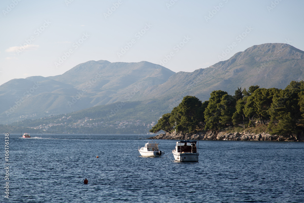 Beautiful, sunny landscape of southern Croatia, Dalmatia