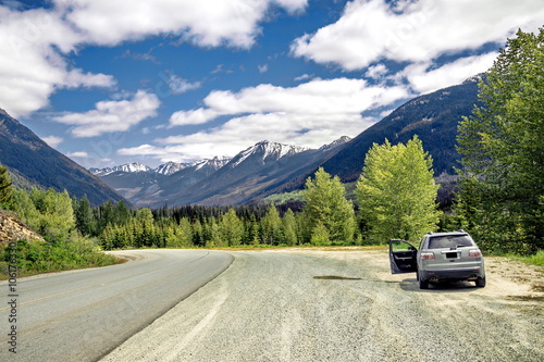 Sea to Sky Highway. The mountain road to Lillooet Town