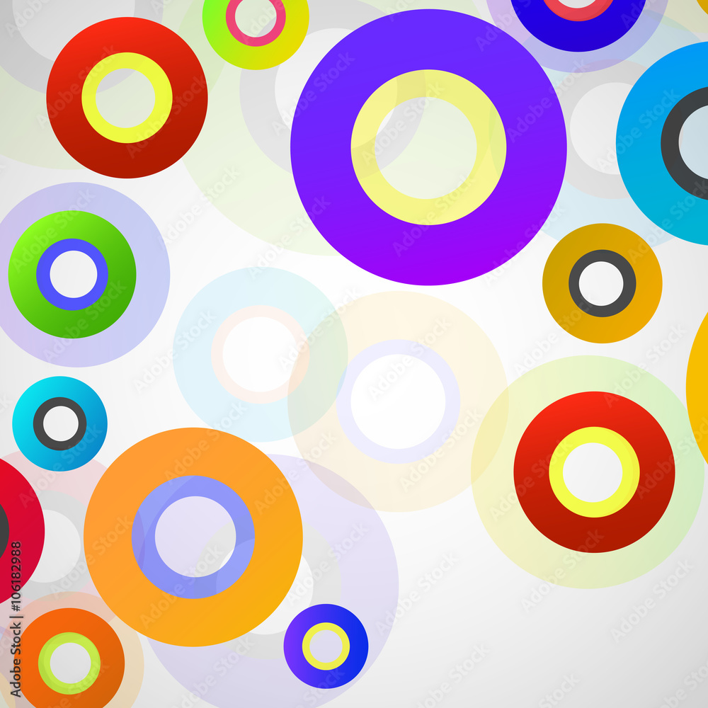 Abstract colorful background with circles Abstract colorful background with circles