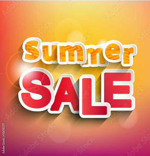 Summer sale concept.