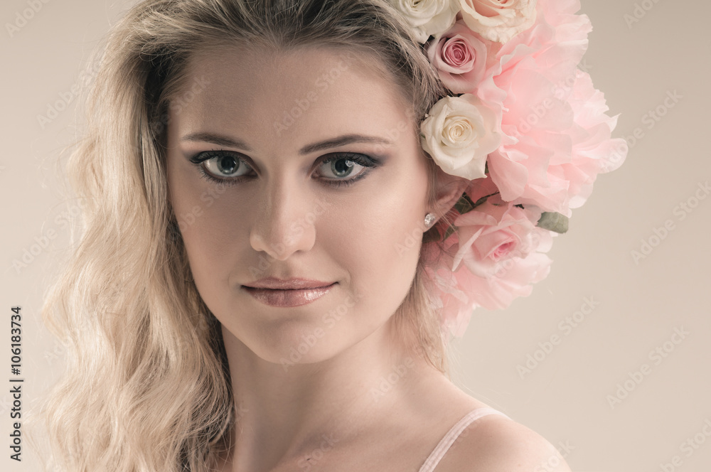 Fototapeta premium The gentle girl face