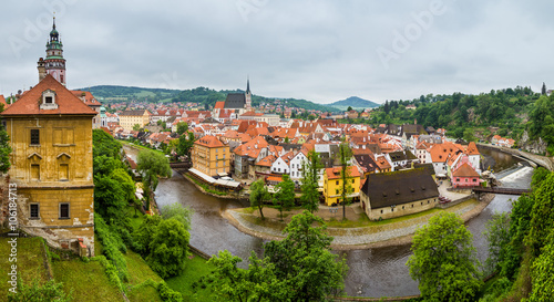 Cesky Krumlov from the top, Cesky Krumlov, czech republic, europe