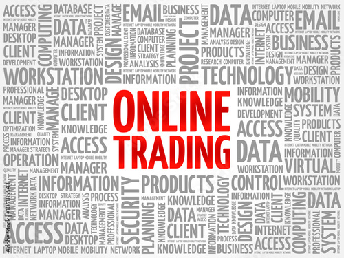 Online Trading word cloud concept