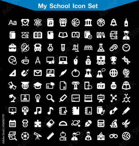 My School icon set