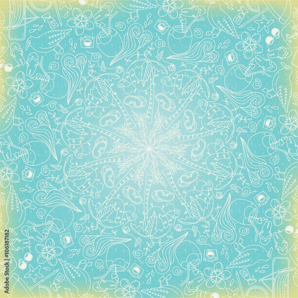 Circular pattern, beach vacation Circular pattern, beach vacation