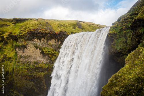 Skogafoss  beautiful waterfall in Iceland