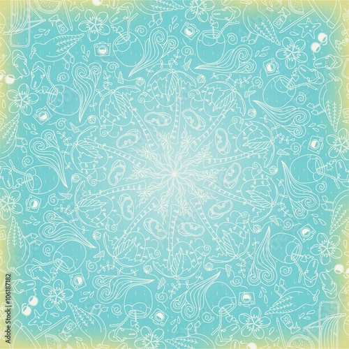 Circular pattern, beach vacation