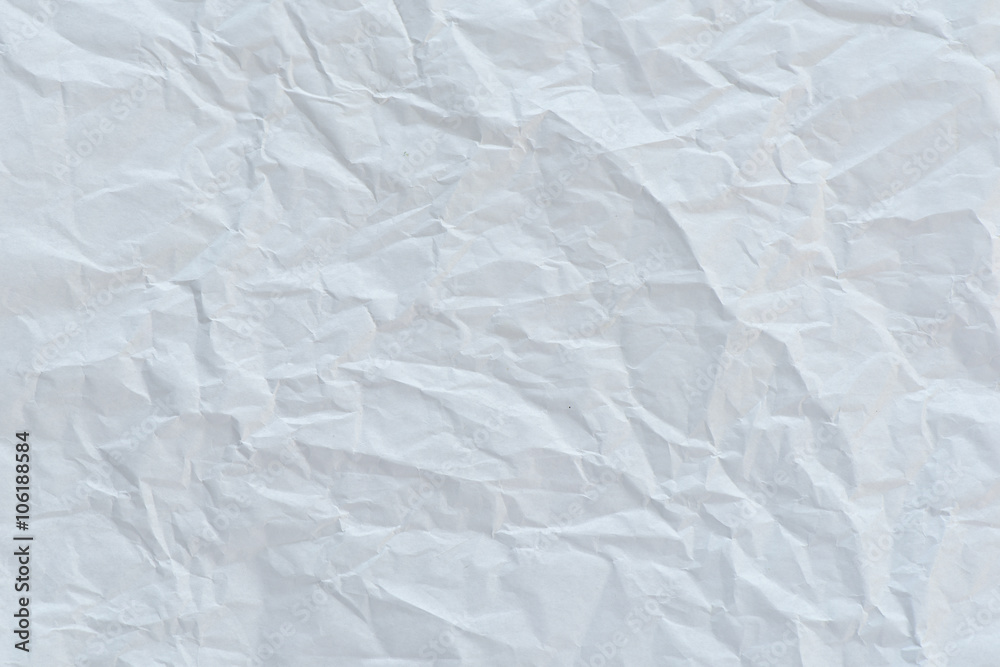 Fototapeta premium Crumpled white paper texture